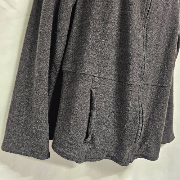 Eileen Fisher Full Zip 100 Wool Jacket Women Size 1X Dark Gray Pockets - Picture 13 of 14